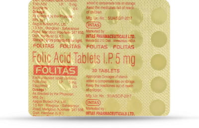 Folitas 5mg Strip Of 30 Tablets