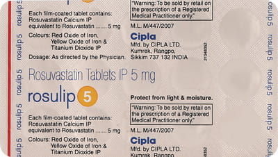 Rosulip 5mg Strip Of 15 Tablets