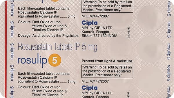 Rosulip 5mg Strip Of 15 Tablets