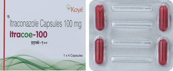 Itracoe 100Mg Strip Of 4 Capsules