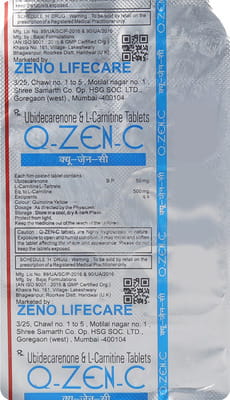 Q Zen C Strip Of 10 Tablets
