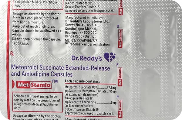 Met Stamlo 50mg Strip Of 10 Capsules