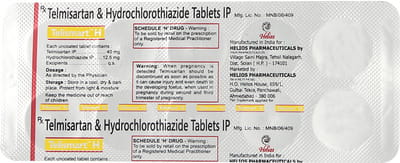 Telismart H 40/12.5mg Strip Of 10 Tablets