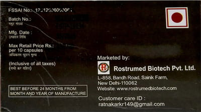 Costrova Strip Of 10 Capsules