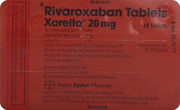 Xarelto 20mg Tablet