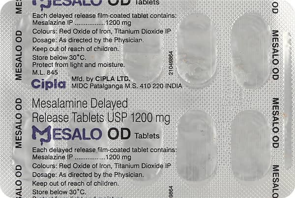 Mesalo Od 1200mg Strip Of 10 Tablets