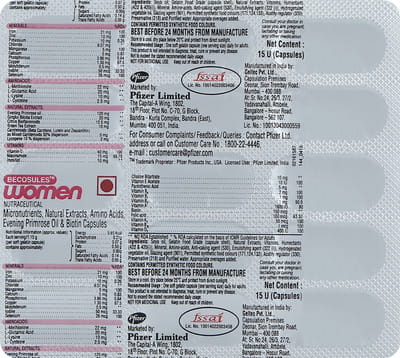 Becosules Women Strip Of 15 Capsules