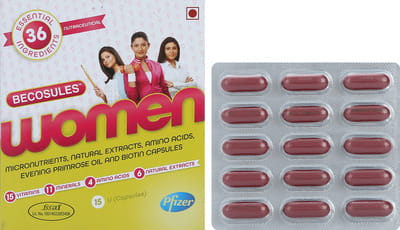 Becosules Women Strip Of 15 Capsules