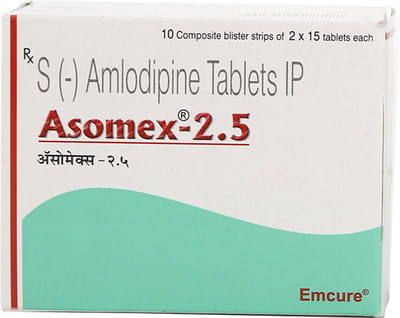 Asomex 2.5mg Strip Of 15 Tablets