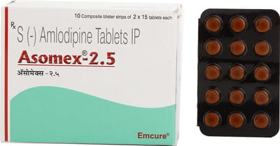 Asomex 2.5mg Strip Of 15 Tablets