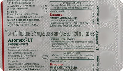 Asomex Lt 2.5mg Strip Of 15 Tablets