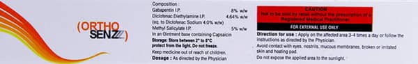 Ortho Senz Tube Of 30gm Ointment