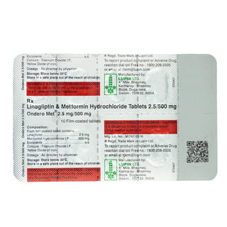 Ondero Met 2.5mg/500mg Tablet