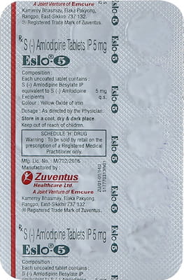 Eslo 5mg Strip Of 15 Tablets