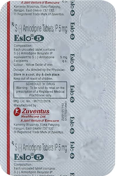 Eslo 5mg Strip Of 15 Tablets