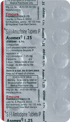 Asomex 1.25mg Strip Of 15 Tablets