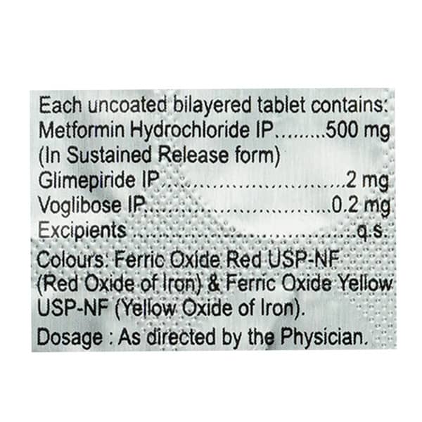 Glucoryl Mv 2Mg Strip Of 15 Tablets