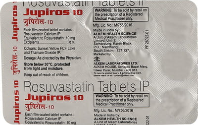 Jupiros 10mg Strip Of 15 Tablets