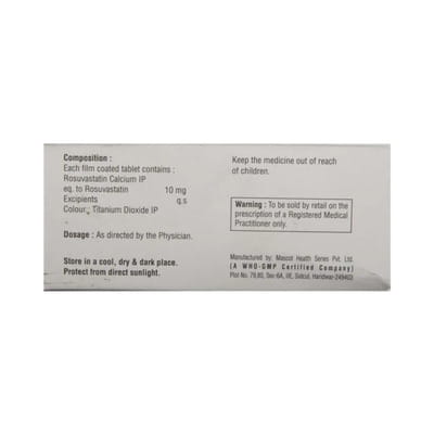 Rosucrest 10mg Strip Of 10 Tablets