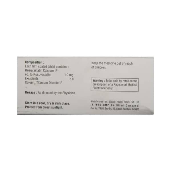 Rosucrest 10mg Strip Of 10 Tablets
