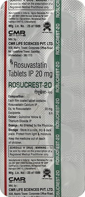 Rosucrest 20 Strip Of 10 Tablets