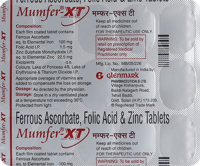 Mumfer Xt Strip Of 15 Tablets