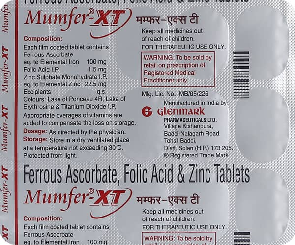 Mumfer Xt Strip Of 15 Tablets