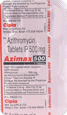 Azimax 500mg Strip Of 5 Tablets