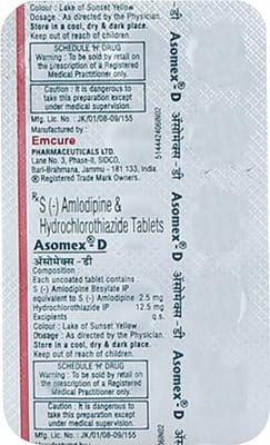 Asomex D 2.5mg Strip Of 15 Tablets