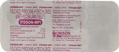 एफडीसन एमपी 10 टैबलेट्स की स्ट्रिप