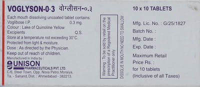 Voglyson 0.3 Strip Of 10 Tablets
