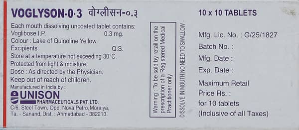 Voglyson 0.3 Strip Of 10 Tablets