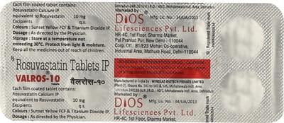 Valros 10 Strip Of 10 Tablets