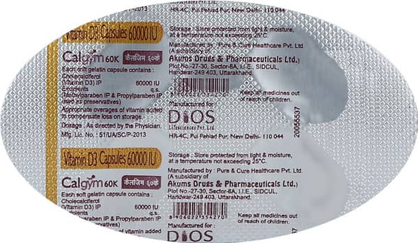 Calgym 60K Strip Of 4 Capsules