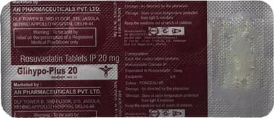 Glihypo Plus 20mg Strip Of 10 Tablets