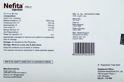 Nefita Ampoule Of 2ml Injection