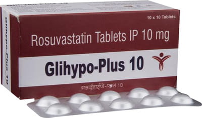 Glihypo Plus 10mg Strip Of 10 Tablets