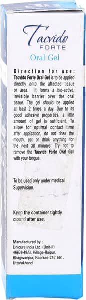 Tacvido Forte Bottle Of 25ml Mouth Gel