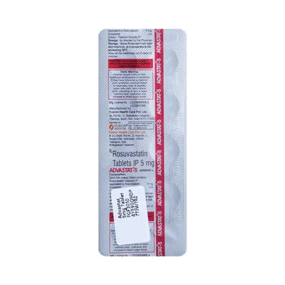 Advastat 5mg Strip Of 10 Tablets