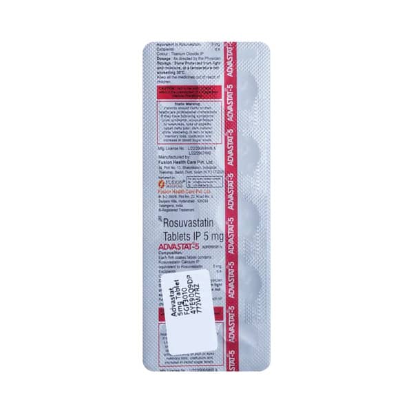 Advastat 5mg Strip Of 10 Tablets