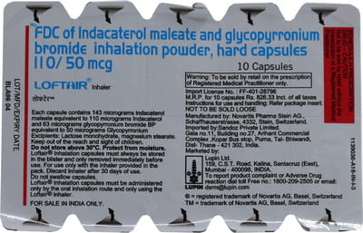 Loftair 110/50mcg Box Of 30 Capsules And 1 Inhaler