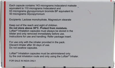Loftair 110/50mcg Box Of 30 Capsules And 1 Inhaler