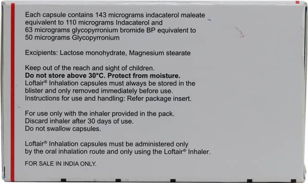 Loftair 110/50mcg Box Of 30 Capsules And 1 Inhaler