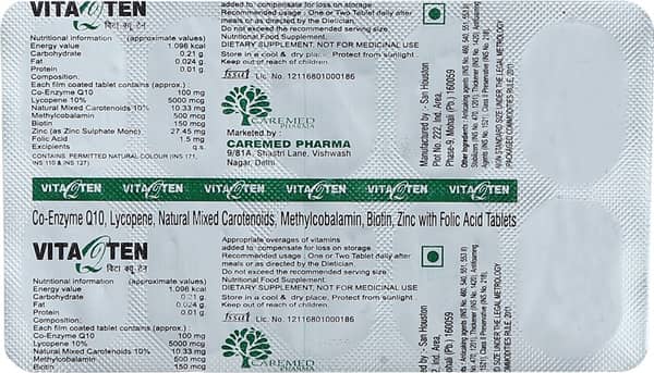 Vitaqten Strip Of 10 Tablets