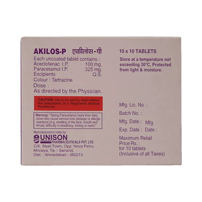 Akilos P Strip Of 10 Tablets