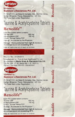 Renolife Strip Of 10 Tablets