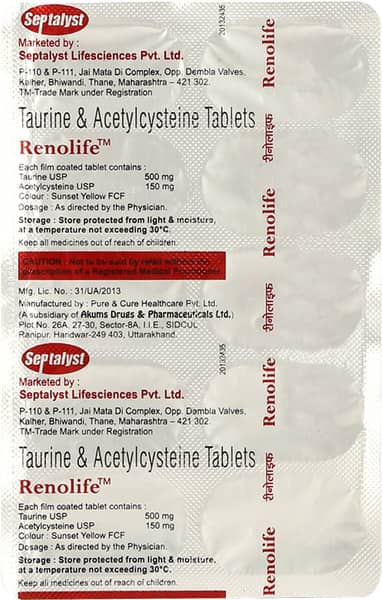 Renolife Strip Of 10 Tablets