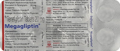 Megagliptin 20mg Strip Of 10 Tablets