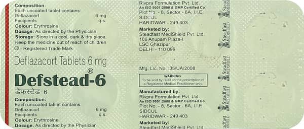 Defstead 6mg Strip Of 10 Tablets