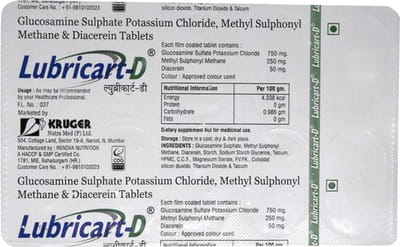 Lubricart D Strip Of 10 Tablets
